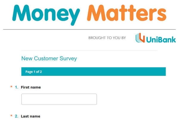 UniBank Survey