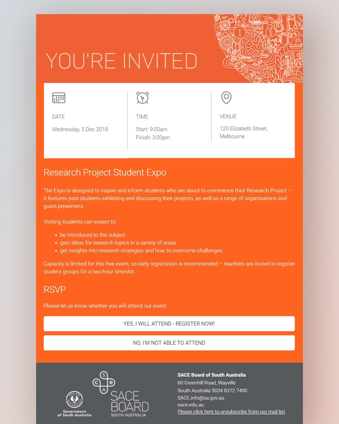 SACE Invitation SACE Invitation