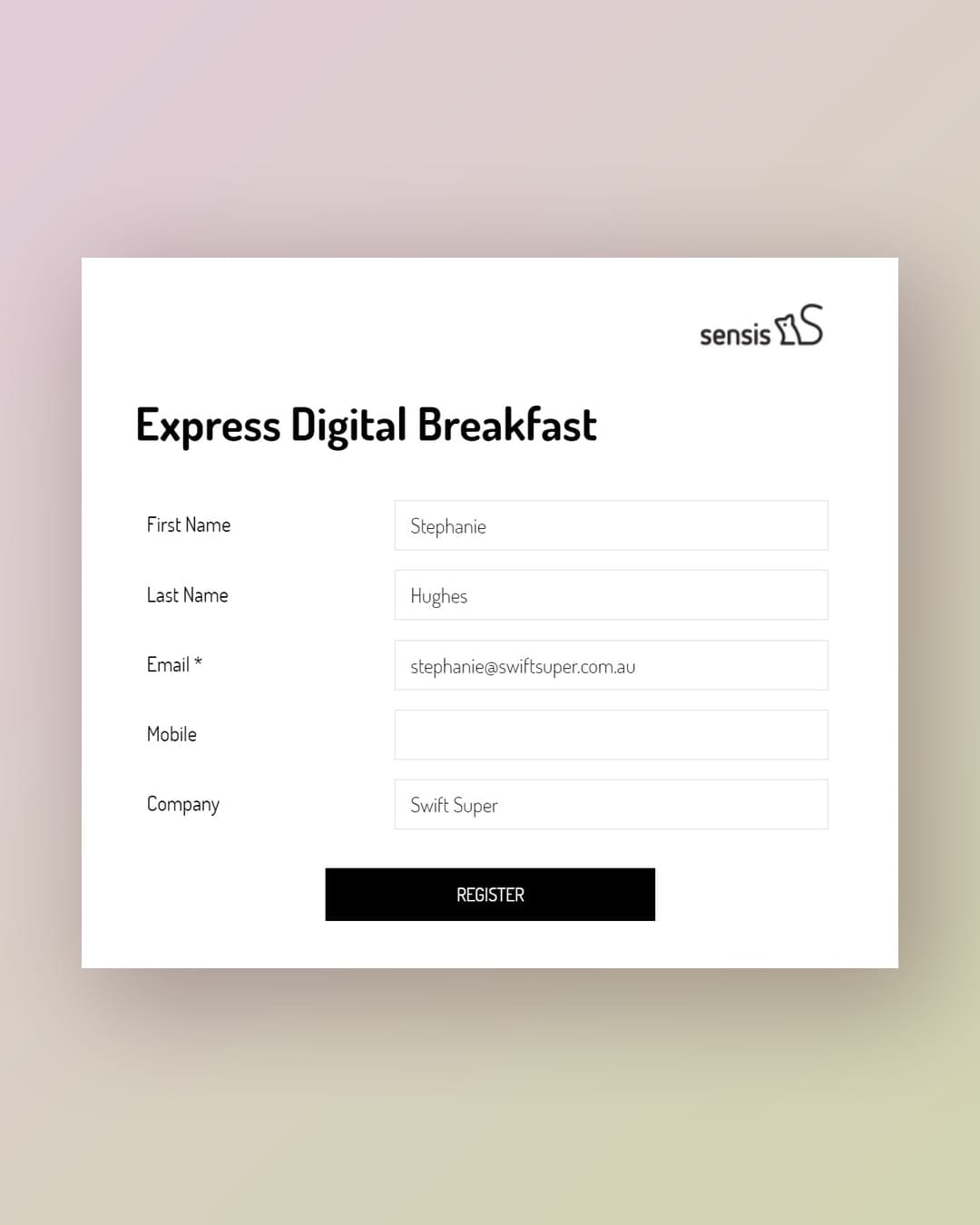 Sensis Express Digital Breakfast