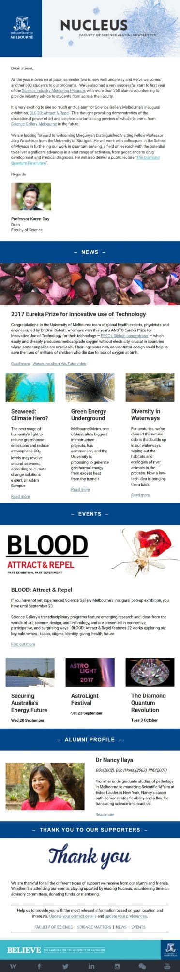 The University of Melbourne - Nucleus Newsletter