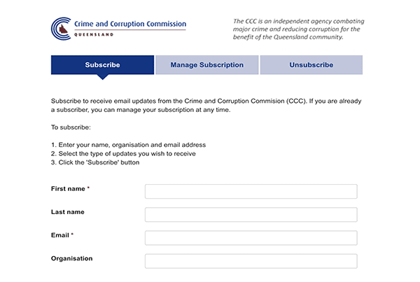 Crime & Corruption Commission