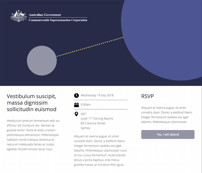 Commonwealth Superannuation Corporation landing page