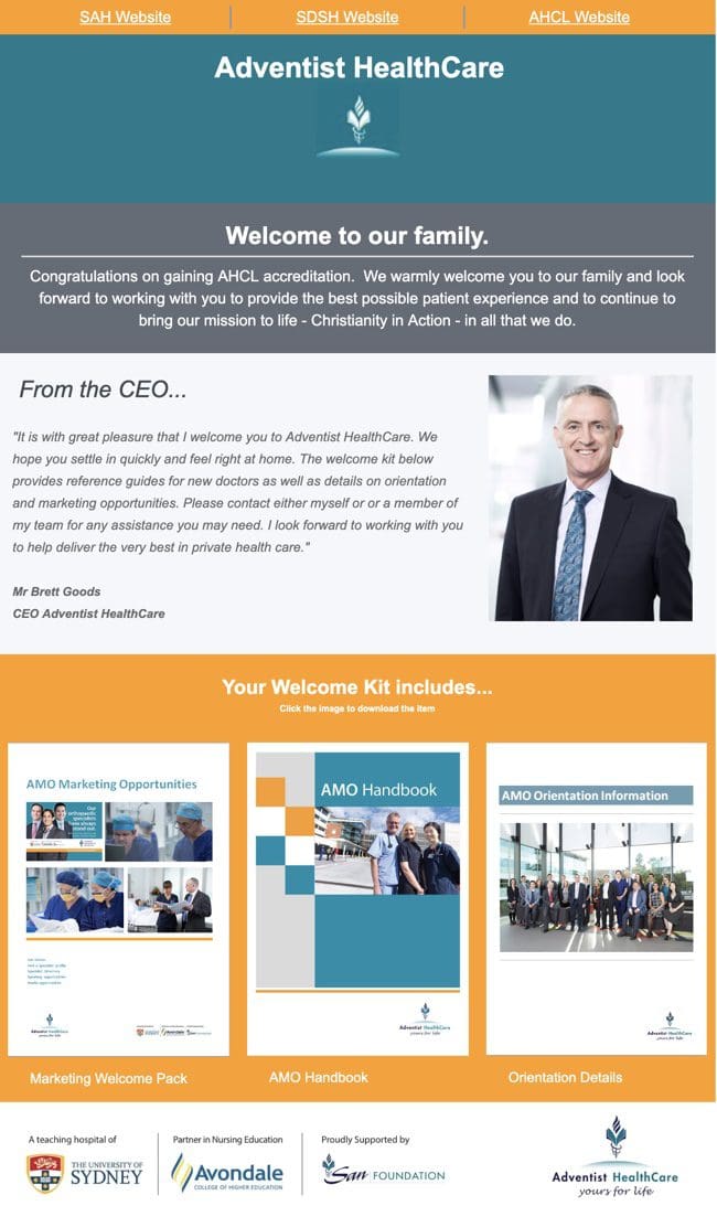newsletter from adventist healthcare