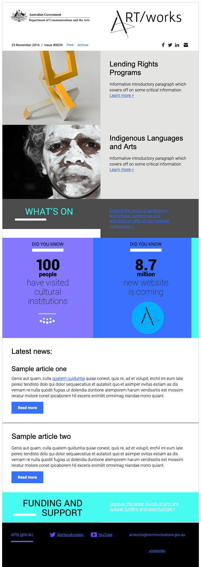 internal communication examples enews