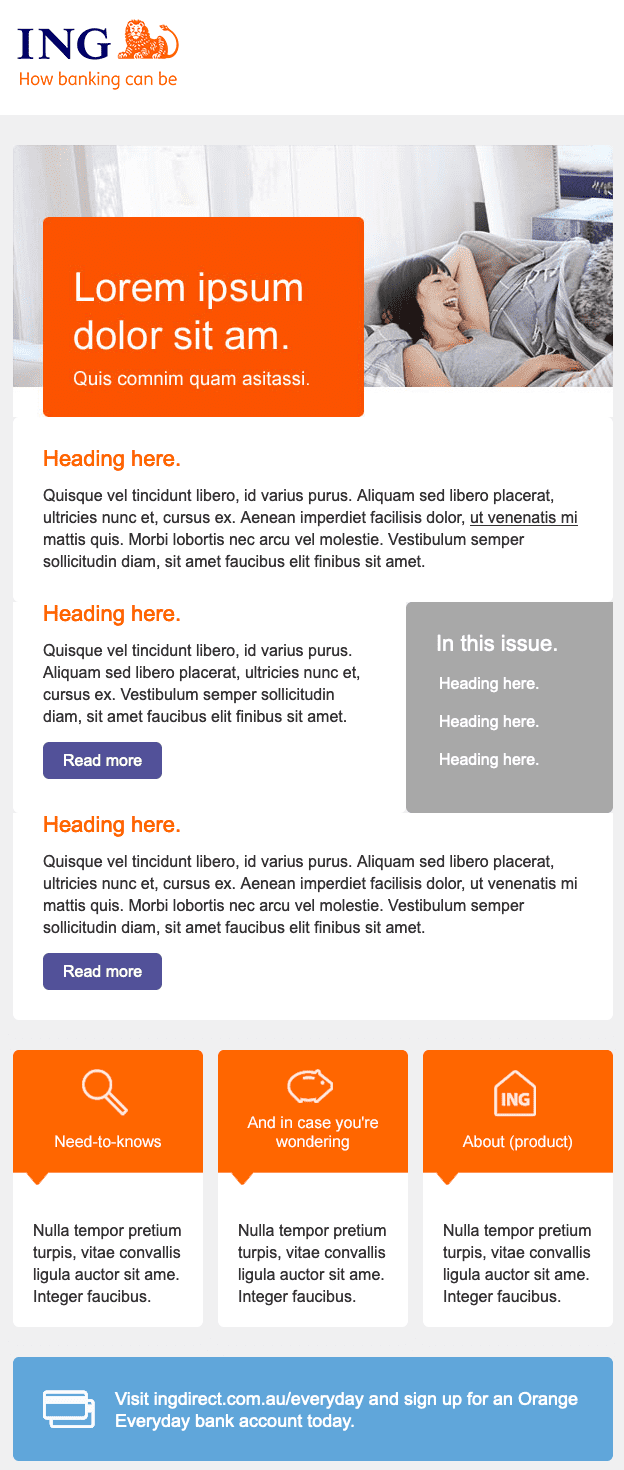 internal communication examples minimal enews