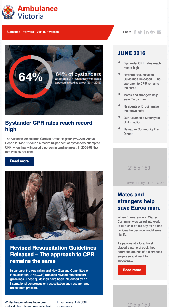 internal communication examples newsletter