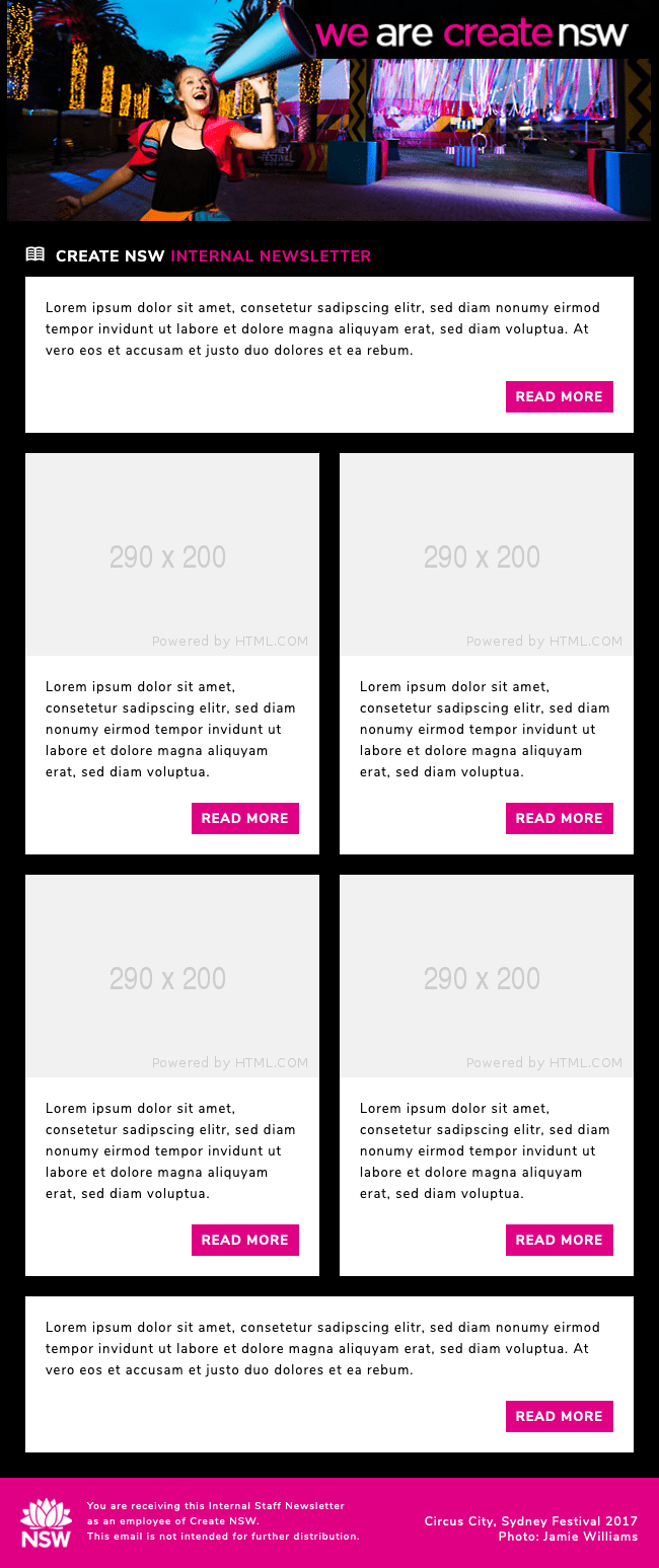 internal communication examples branded enews