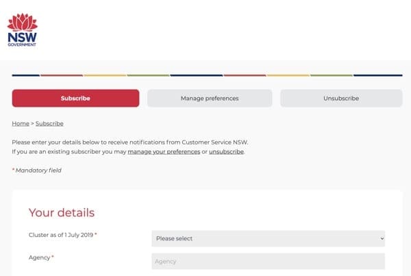 Customer Service NSW