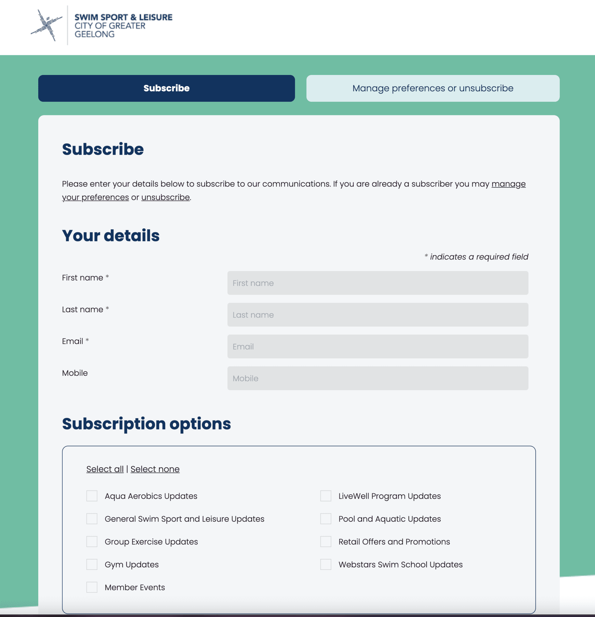 Geelong-Subscription-Preference-Centre
