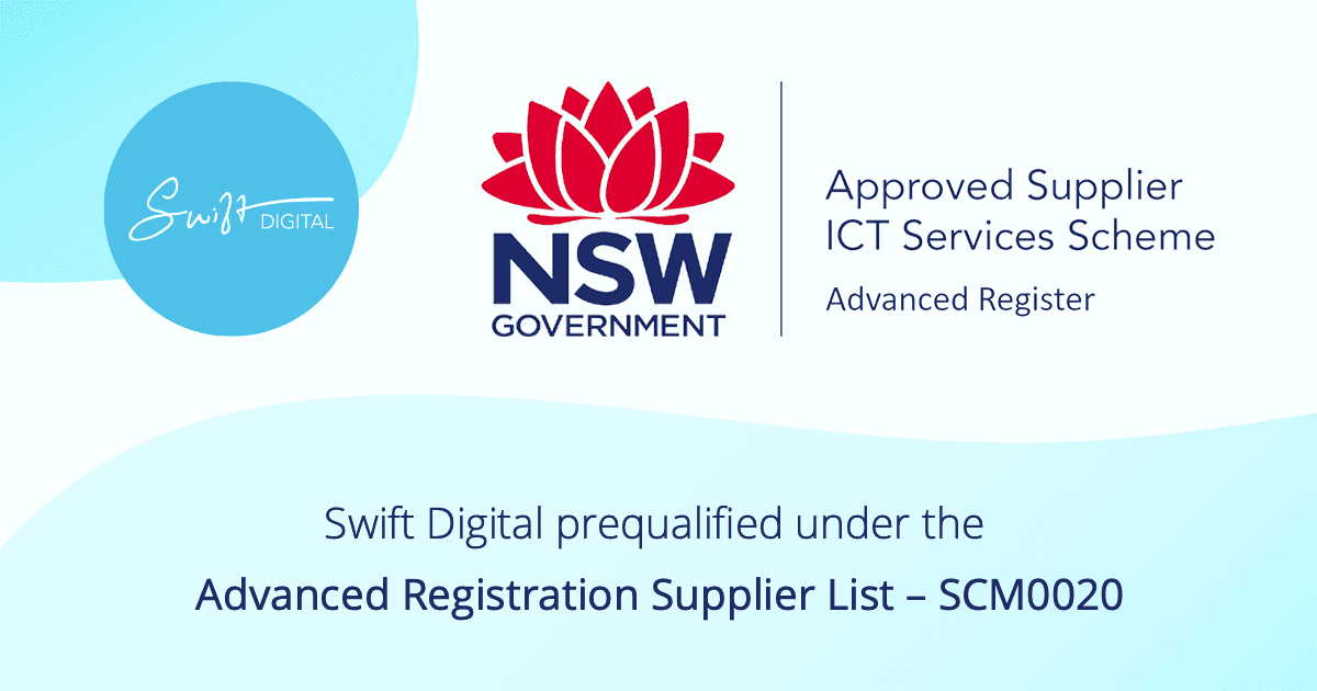 NSW Government Advanced Supplier List Swift Digital